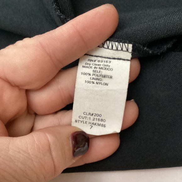 VTG Rampage Black Velvet Collar Longline Blazer Jacket Womens Goth Whimsy size 7 - Picture 7 of 10